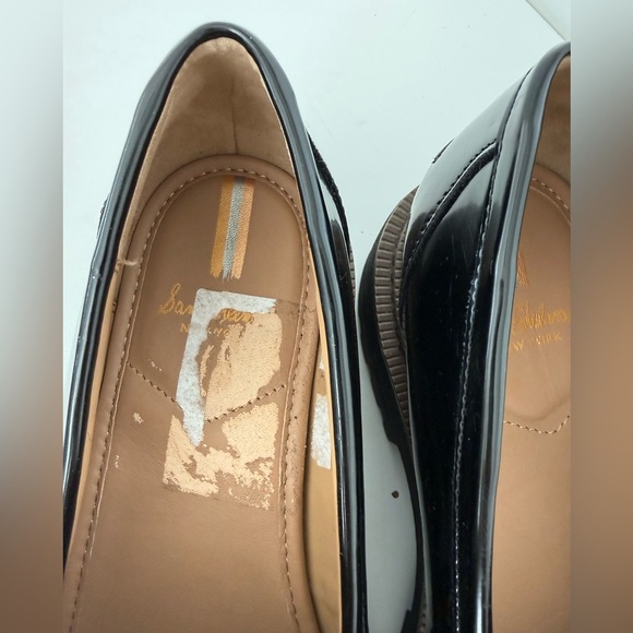 NWOT Sam Edelman Laurs Shiny Black Loafers size 91/2 - Picture 8 of 9